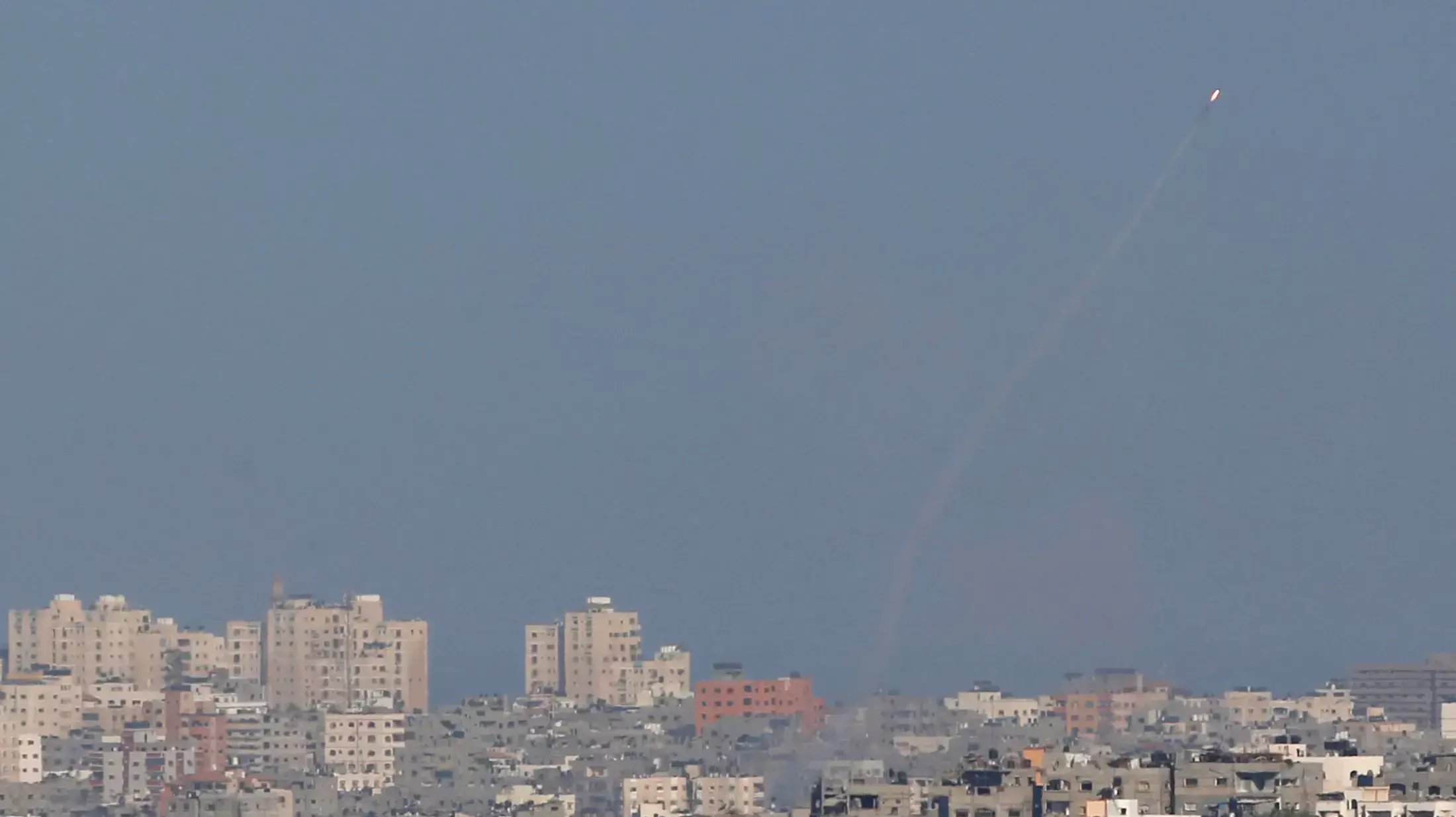 שיגור רקטה מרצועת עזה לעבר ישראל. 20 באוגוסט 2014 שיגור רקטה מרצועת עזה לעבר ישראל. 20 באוגוסט 2014