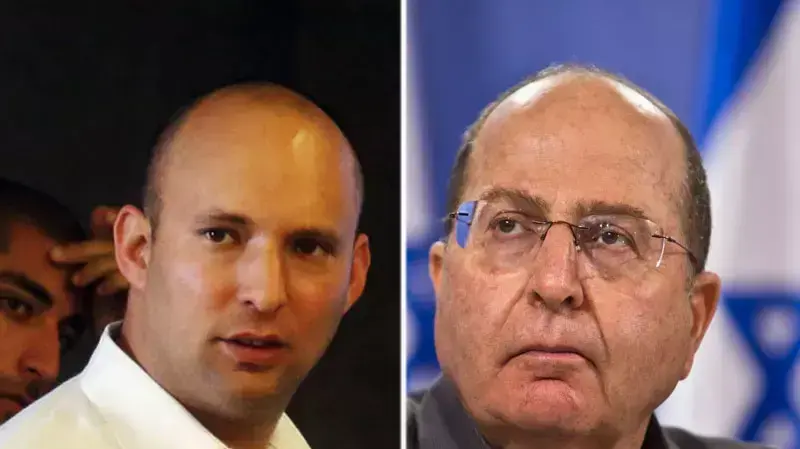 משה בוגי יעלון ונפתלי בנט. משה בוגי יעלון ונפתלי בנט.