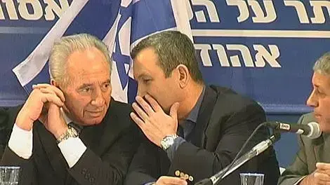 אהוד ברק ושמעון פרס אהוד ברק ושמעון פרס