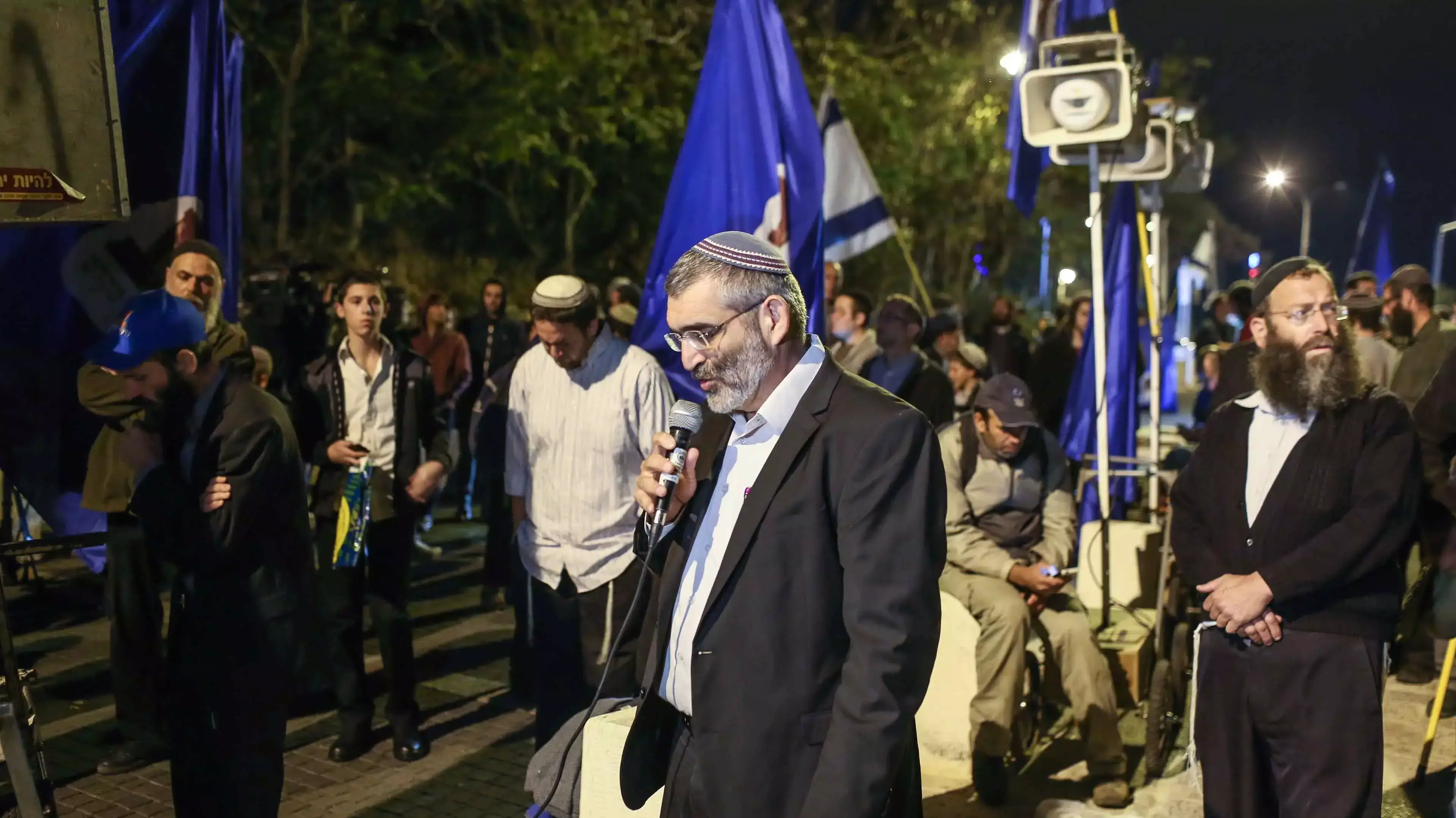 צעדת תמיכה של נאנהי הר הבית ביהודה גליק, נובמבר 2014