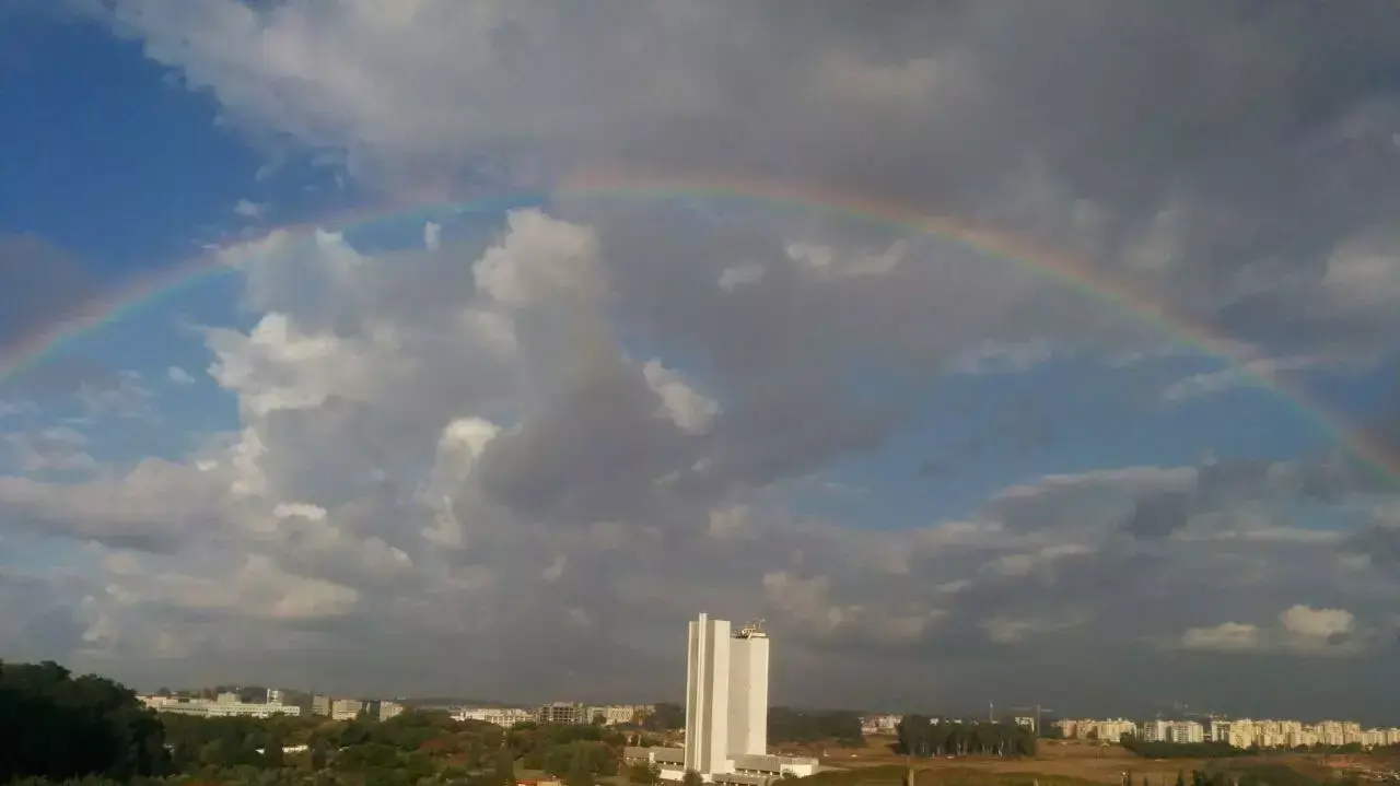 קשת בעיר רחובות, נובמבר 2014 קשת בעיר רחובות, נובמבר 2014