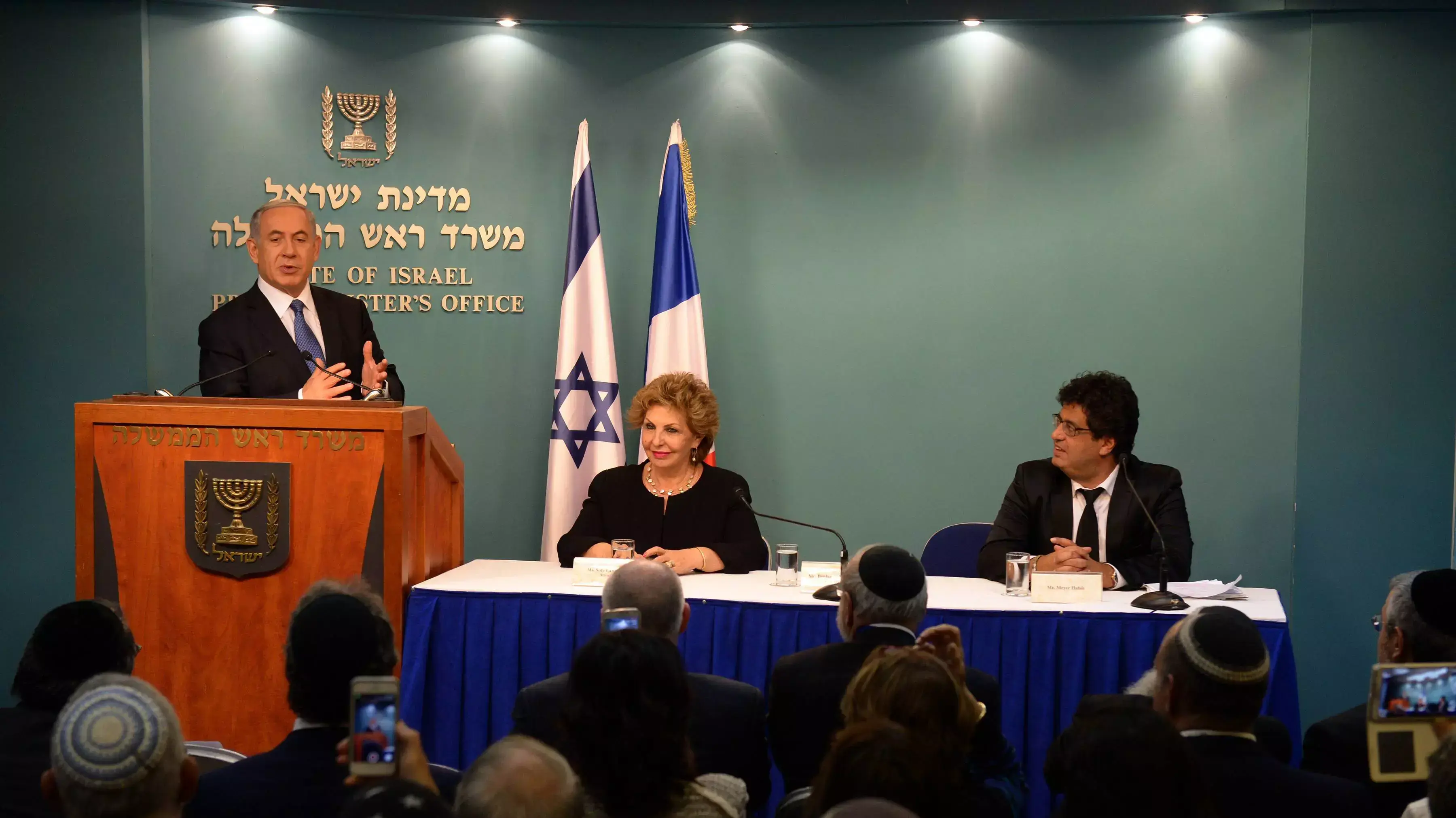 ראש הממשלה בנימין נתניהו במסע"ת לתקשורת הצרפתית