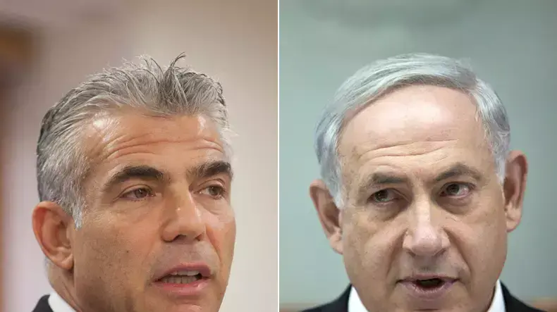 בינימין נתניהו ויאיר לפיד בינימין נתניהו ויאיר לפיד