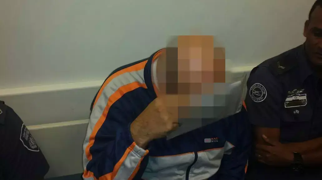 החשוד במעשה מגונה בחורשה ליד בית שמש, דצמבר 2014 החשוד במעשה מגונה בחורשה ליד בית שמש, דצמבר 2014