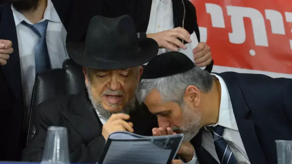 אלי ישי ופטרונו הרב מאיר מאזוז אלי ישי ופטרונו הרב מאיר מאזוז