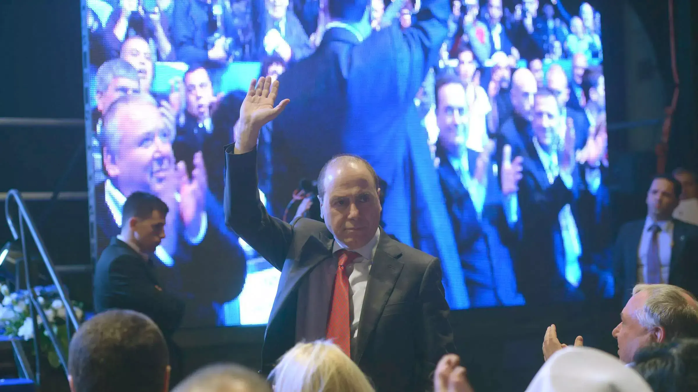 סילבן שלום בהשקת קמפיין הליכוד, ינואר 2015 סילבן שלום בהשקת קמפיין הליכוד, ינואר 2015