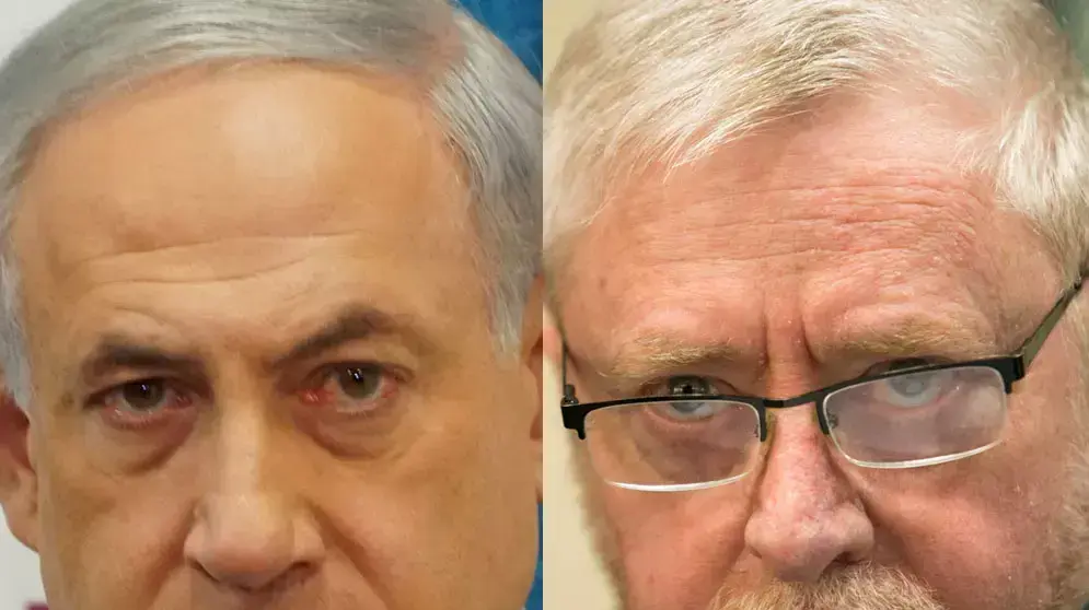 רוה"מ בנימין נתניהו ומבקר המדינה יוסף שפירא רוה"מ בנימין נתניהו ומבקר המדינה יוסף שפירא