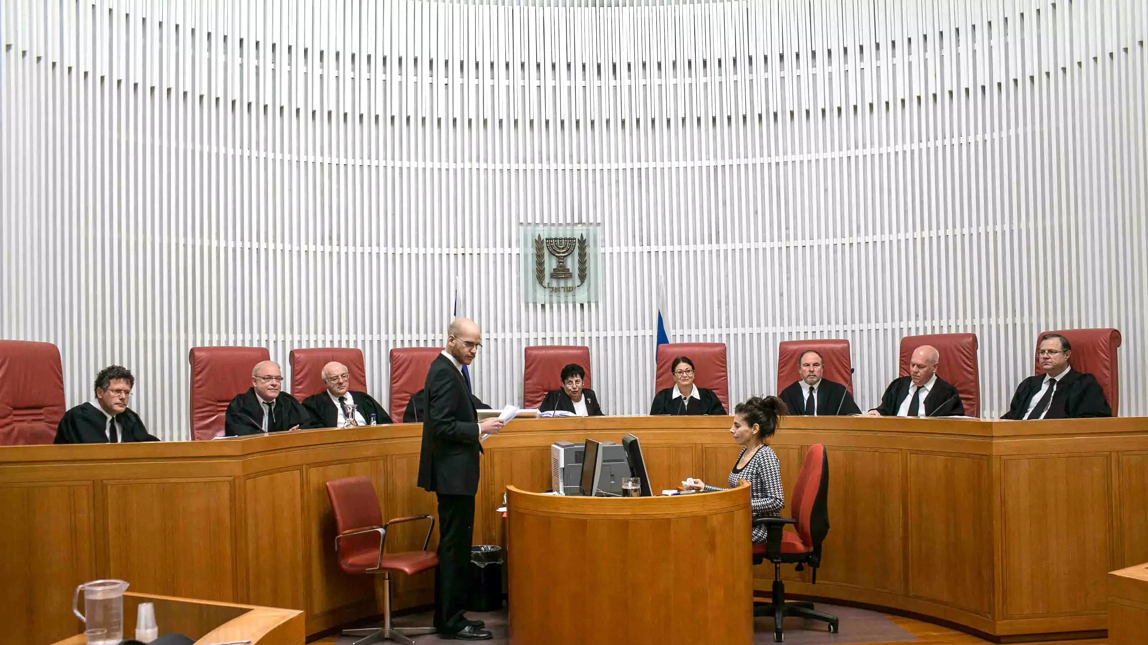 דיון בבית המשפט העליון לאישור החלטת ועדת הבחירות המרכזית לכנסת לפסול את מועמדותם של ח"כ חנין זועבי וברוך מרזל, פברואר 2015 דיון בבית המשפט העליון לאישור החלטת ועדת הבחירות המרכזית לכנסת לפסול את מועמדותם של ח"כ חנין זועבי וברוך מרזל, פברואר 2015