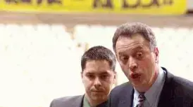 זמאגו סגאדין מאמן אולימפיה לובליאנה יחד עם מנכל סאשו פיליפובסקי (אתר היורוליג) זמאגו סגאדין מאמן אולימפיה לובליאנה יחד עם מנכל סאשו פיליפובסקי (אתר היורוליג)