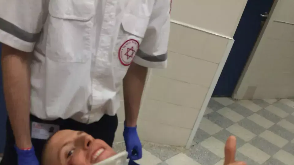 גיל ויץ רוכב אופניים שנפגע מרכב בבית החולים אסף הרופא. מרץ 2015 גיל ויץ רוכב אופניים שנפגע מרכב בבית החולים אסף הרופא. מרץ 2015