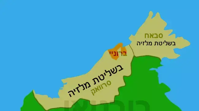 בורניאו - מפה בורניאו - מפה