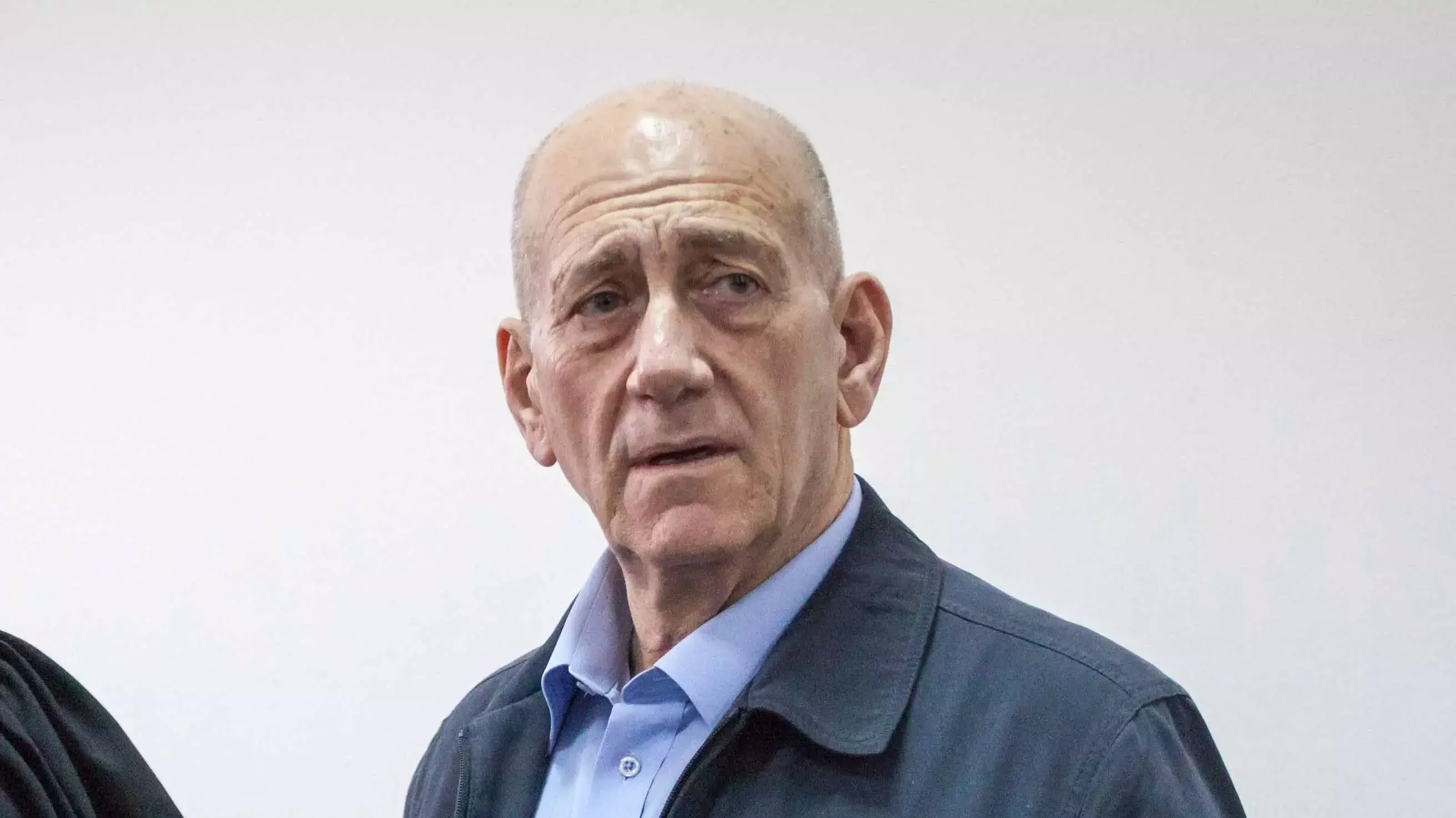 אהוד אולמרט בבית המשפט המחוזי בירושלים, מרץ 2015 אהוד אולמרט בבית המשפט המחוזי בירושלים, מרץ 2015