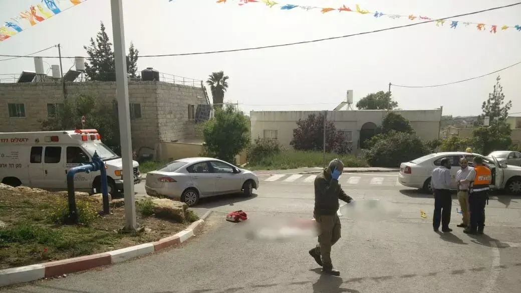 ילד בן 5 נהרג מפגיעת אוטובוס בבית אל 20 אפריל 2015