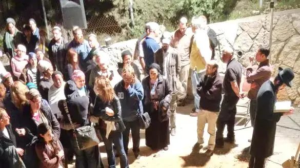 הלווייתו של בניהו שוקרון בן ה-5 שנדרס למוות בבית אל, אפריל 2015 הלווייתו של בניהו שוקרון בן ה-5 שנדרס למוות בבית אל, אפריל 2015