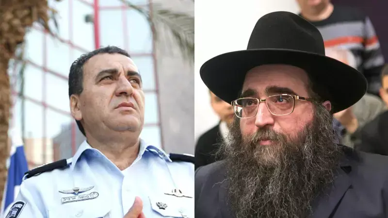 הרב יאשיהו פינטו וניצב בדימוס מנשה ארביב הרב יאשיהו פינטו וניצב בדימוס מנשה ארביב