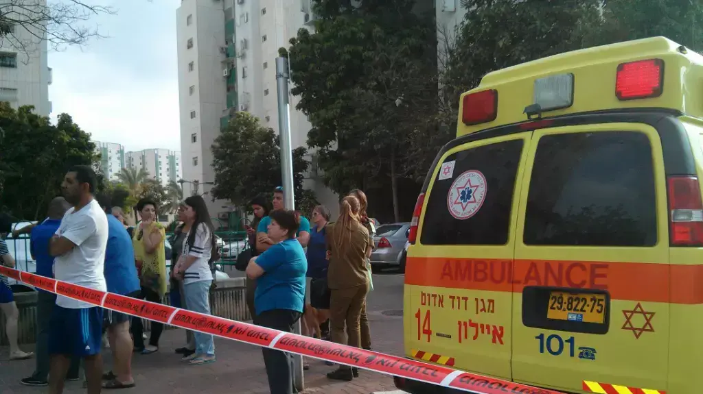 זירת הרצח בלוד, יוני 2015 זירת הרצח בלוד, יוני 2015