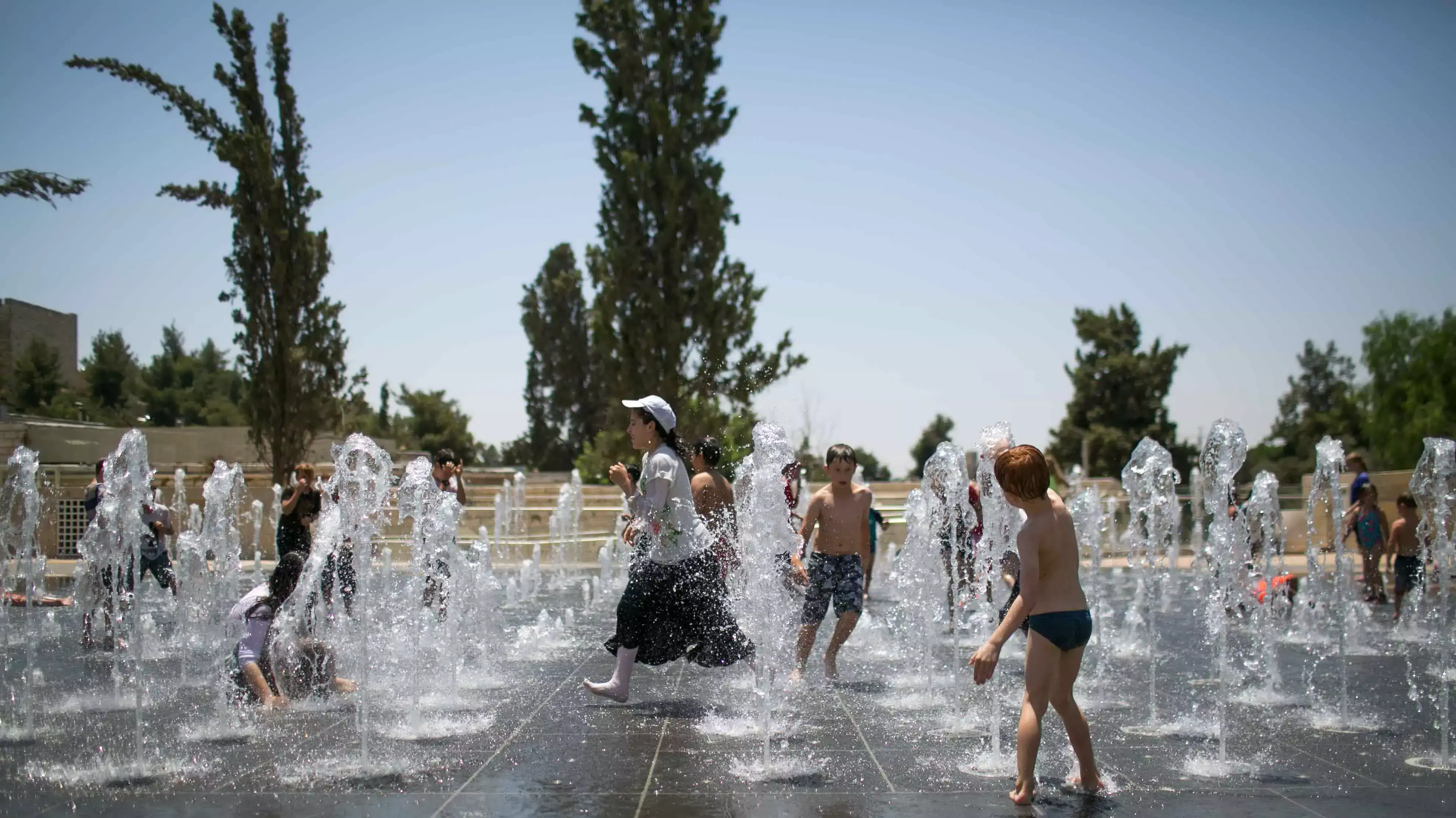 מזרקות המים בחופש הגדול בירושלים. יולי 2015