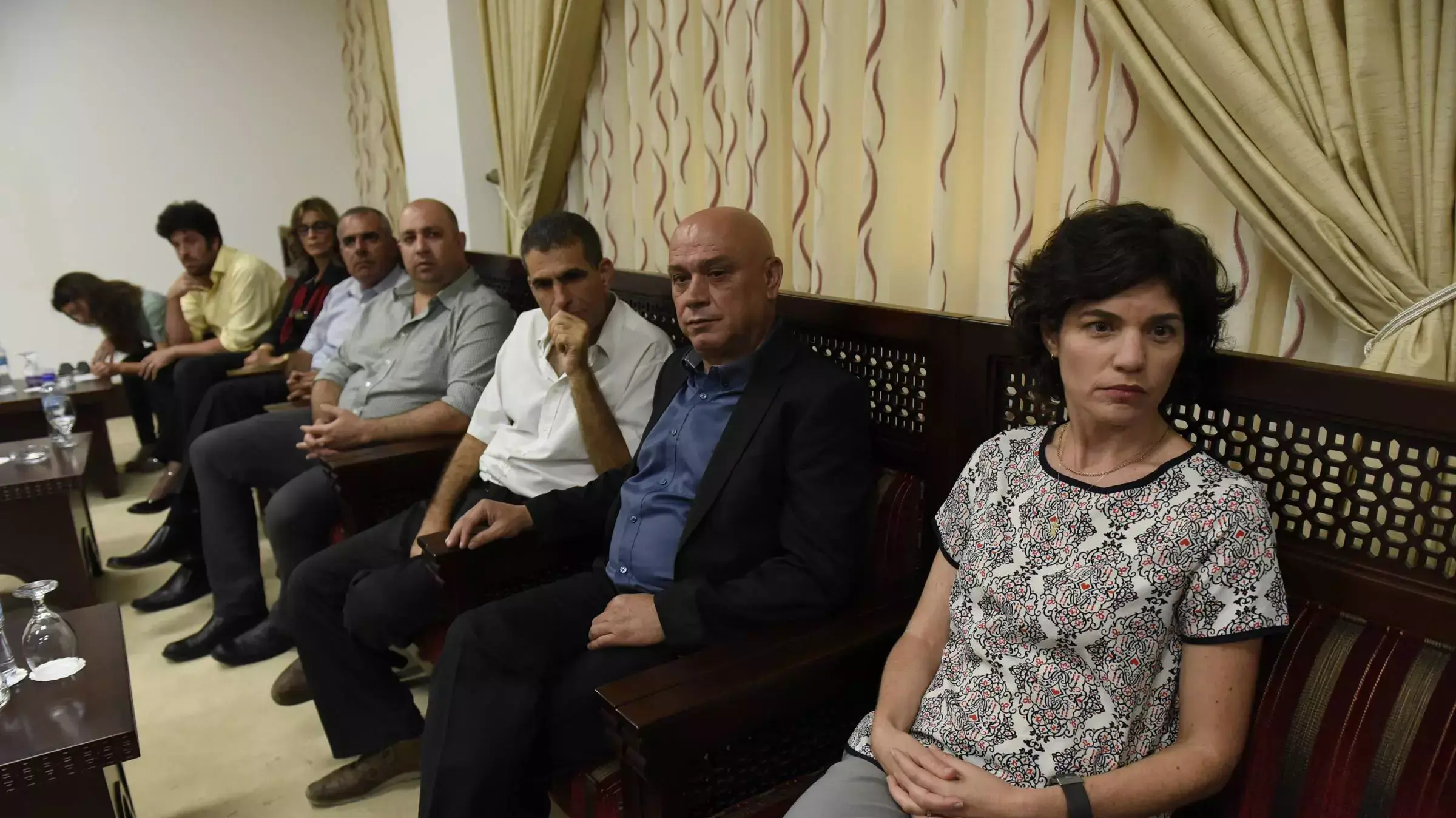 חברי מפלגת מרצ עם אבו מאזן, יו"ר הרשות הפלסטינית, אוגוסט 2015 חברי מפלגת מרצ עם אבו מאזן, יו"ר הרשות הפלסטינית, אוגוסט 2015