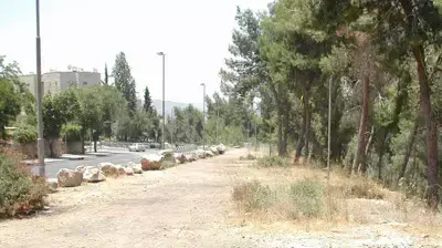 קו המגע בין יער ירושלים לשכונת הר נוף. (צילום - משרד רם איזנברג-עיצוב סביבה) קו המגע בין יער ירושלים לשכונת הר נוף. (צילום - משרד רם איזנברג-עיצוב סביבה)