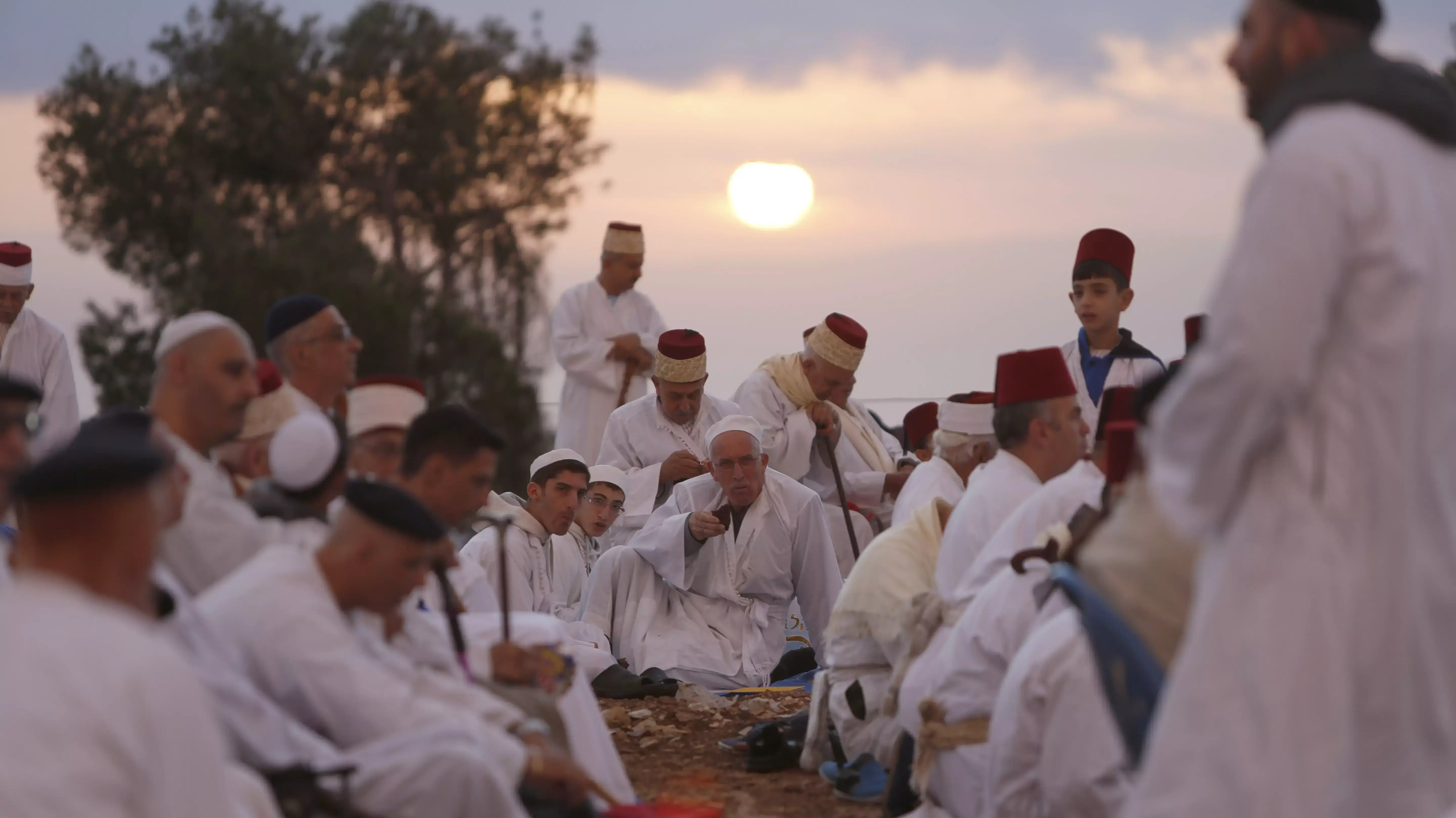 השומרונים חוגגים את חג סוכות, הר גריזים, 27 באוקטובר 2015