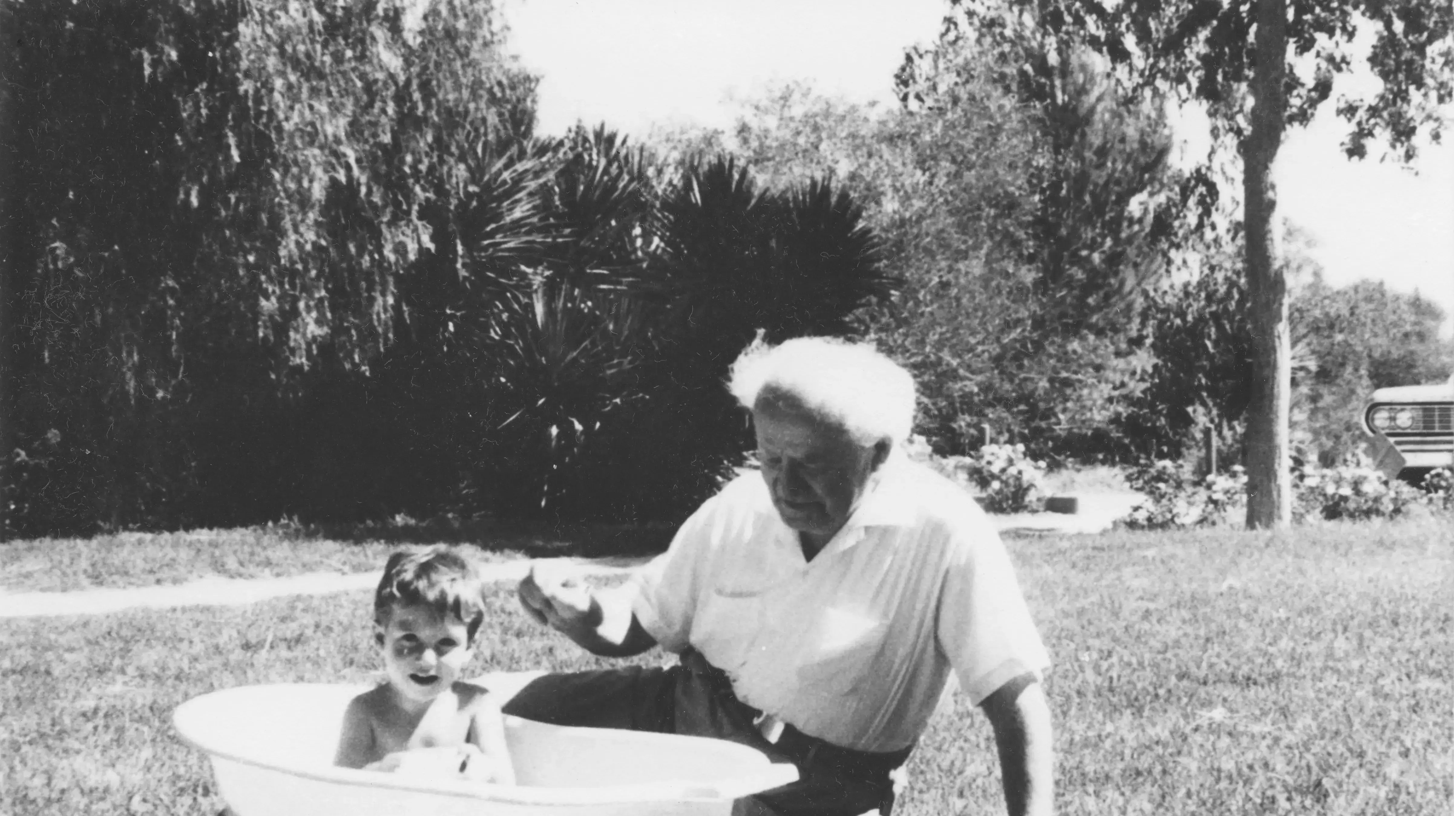 דוד בן גוריון בחוג המשפחה