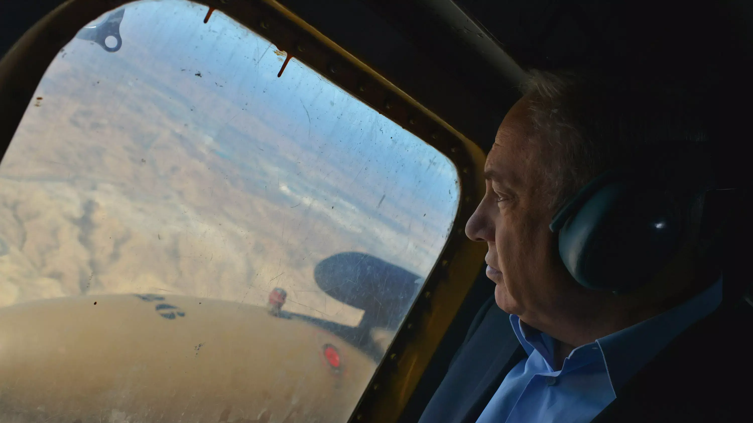 סיור ראש הממשלה בנימין נתניהו ליד גדר הביטחון עם ירדן. 9 בפברואר 2016
