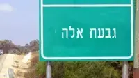 אילוסטרציה - שלט גבעת אלה אילוסטרציה - שלט גבעת אלה