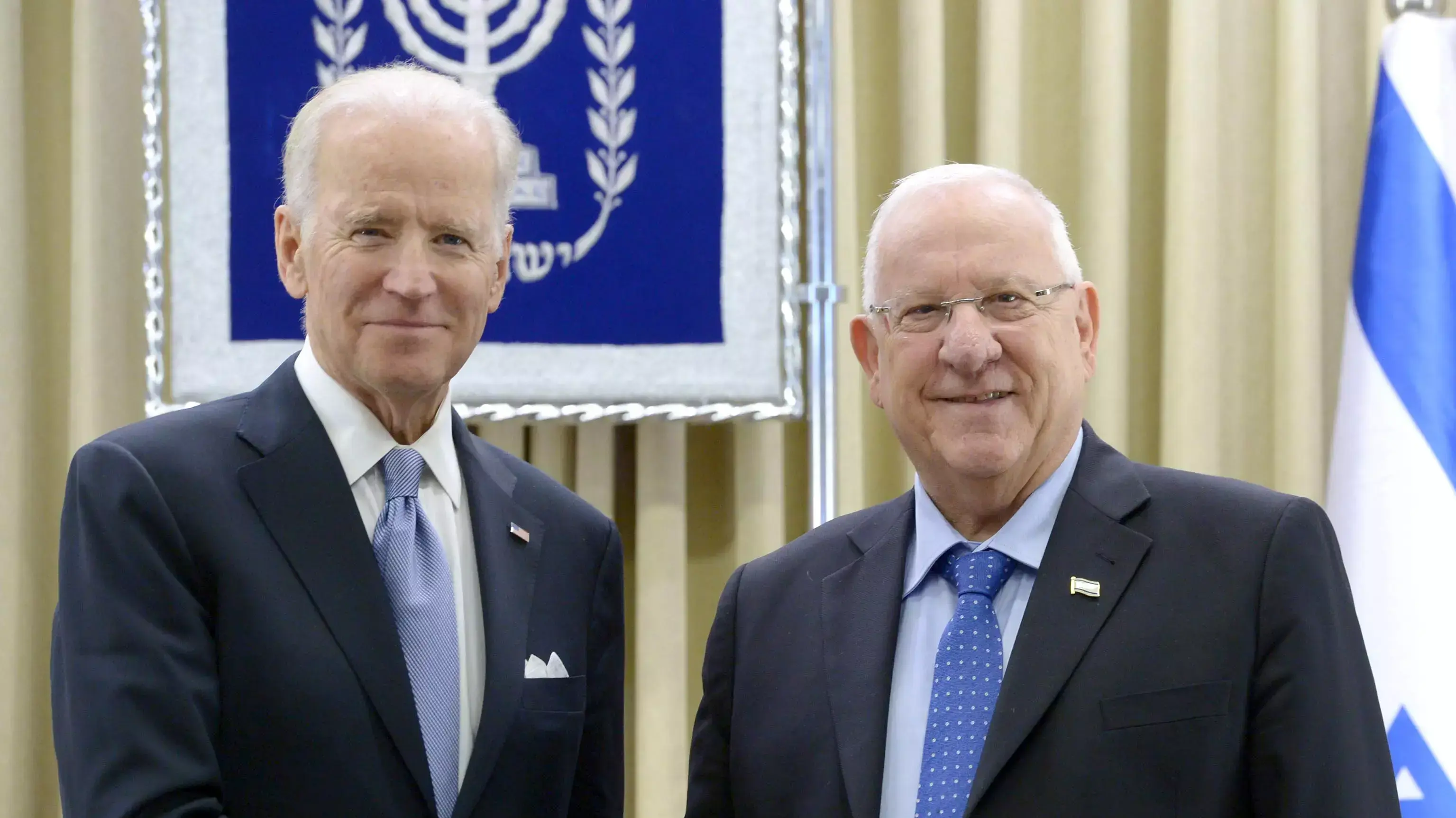 נשיא המדינה ראובן ריבלין בפגישת עבודה מדינית עם סגן נשיא ארצות הברית, ג'ו ביידן. מרץ 2016