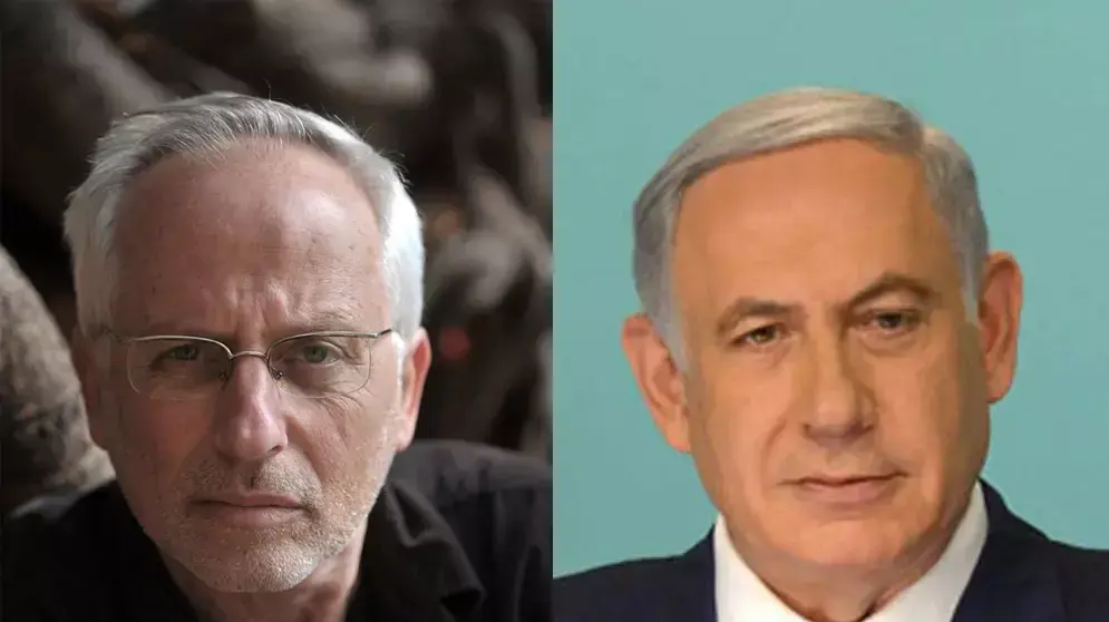 ראש הממשלה בנימין נתניהו והעיתונאי יגאל סרנה ראש הממשלה בנימין נתניהו והעיתונאי יגאל סרנה