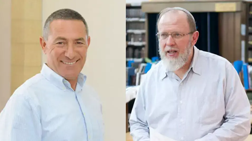 הרב אלי סדן ואלוף במיל' דורון אלמוג הרב אלי סדן ואלוף במיל' דורון אלמוג