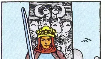 טארוט קלף מלך החרבות king of swrods טארוט קלף מלך החרבות king of swrods