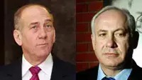 אילוסטרציה - אולמרט נתניהו אילוסטרציה - אולמרט נתניהו