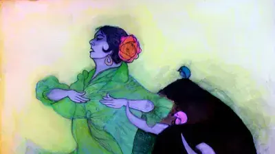 ציוריו של לורנס זיו מהתערכוה פלמנקו בזירה ציוריו של לורנס זיו מהתערכוה פלמנקו בזירה