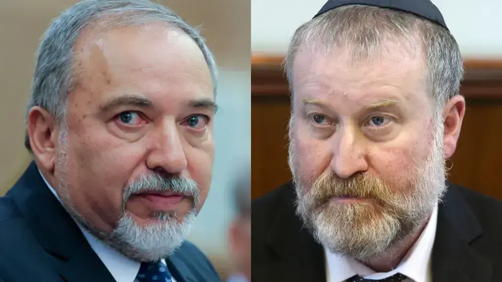 היועמ"ש אביחי מנדלבליט ושר האוצר אביגדור ליברמן היועמ"ש אביחי מנדלבליט ושר האוצר אביגדור ליברמן