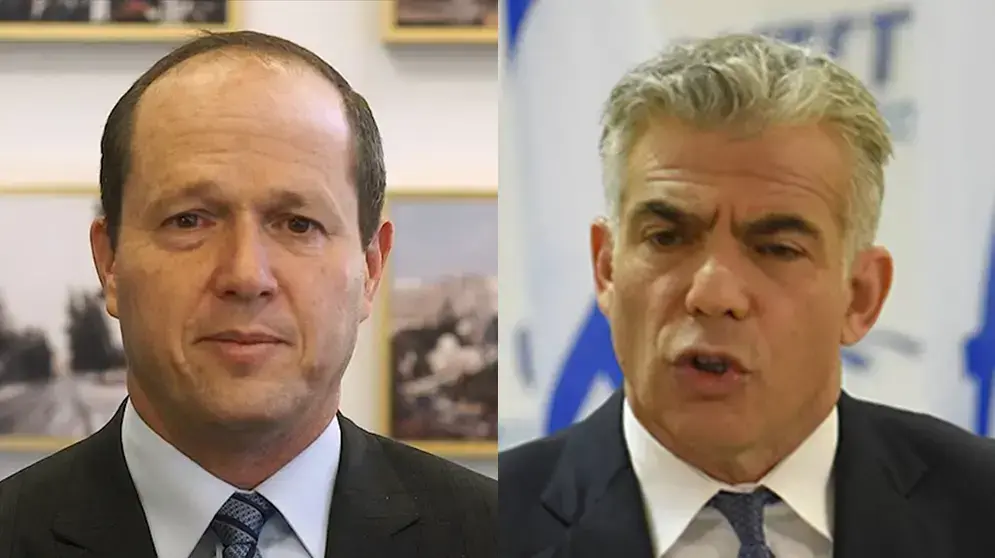 ראש עיריית ירושלים ניר ברקת וח"כ יאיר לפיד ראש עיריית ירושלים ניר ברקת וח"כ יאיר לפיד