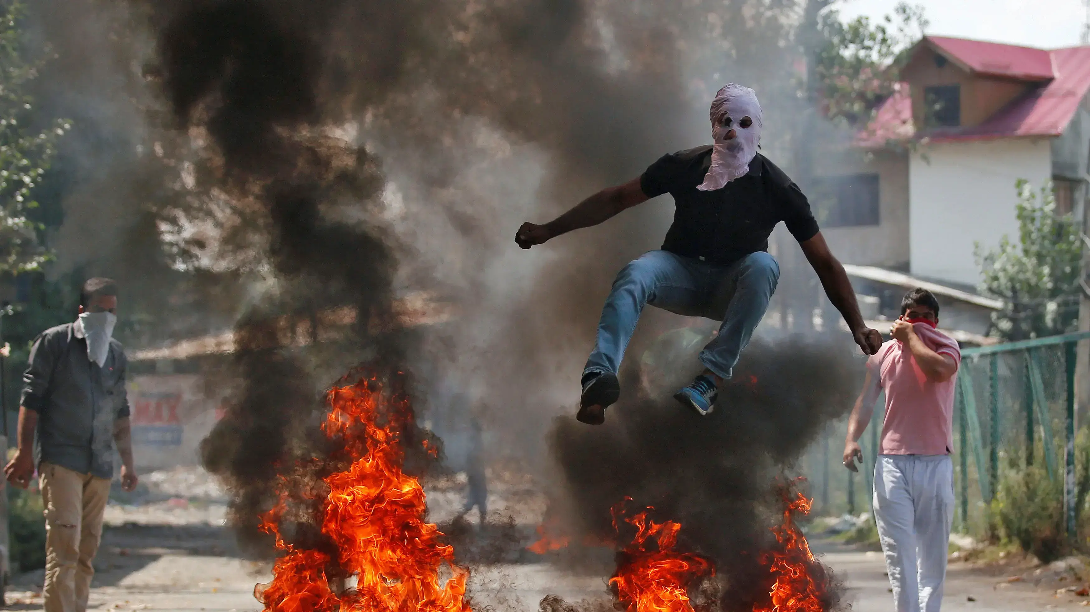 מחאה נגד אלימות הצבא, קשמיר, הודו. ספטמבר 2016