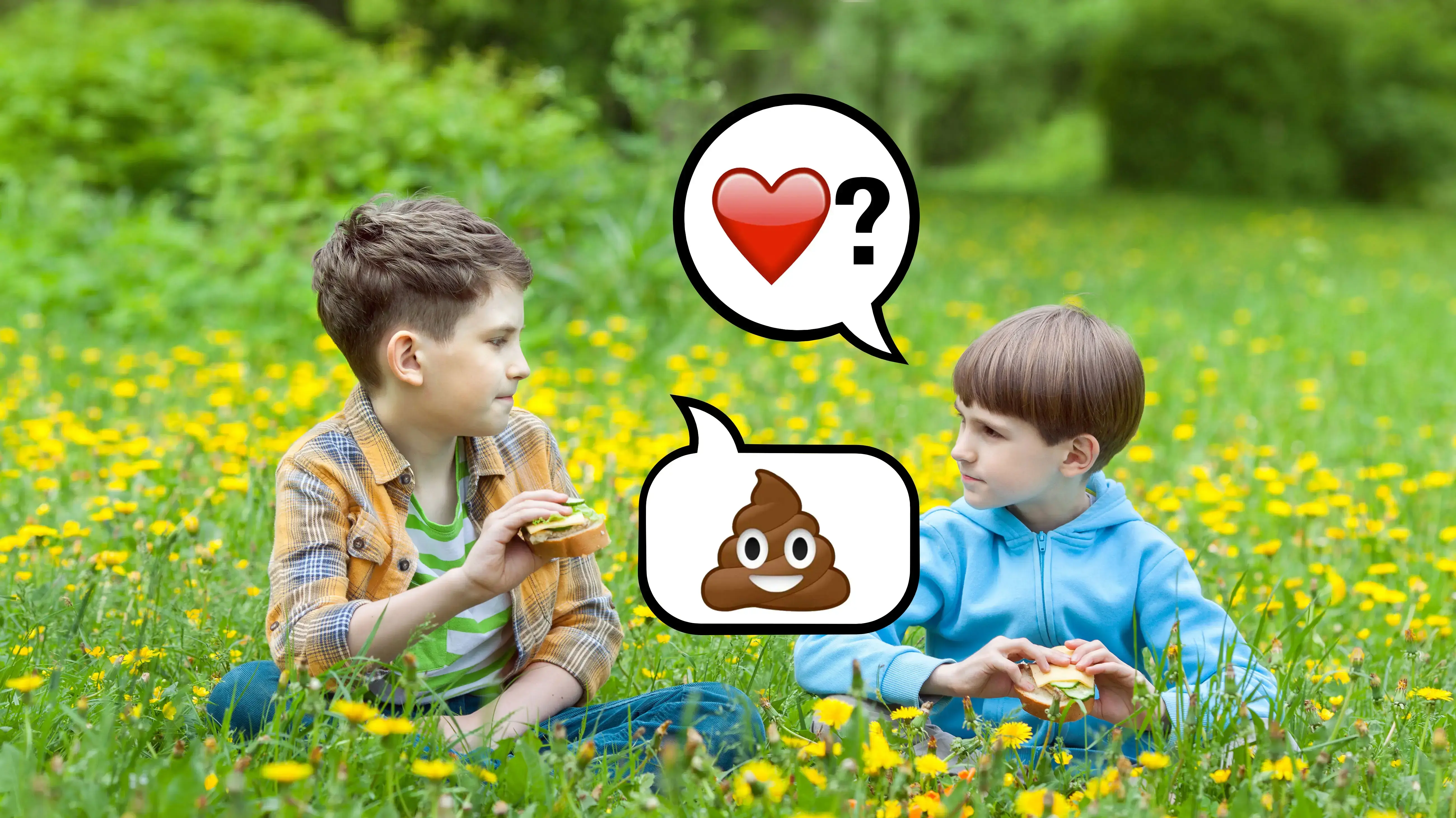ילדים מביעים עצמם דרך אימוג'יז ילדים מביעים עצמם דרך אימוג'יז