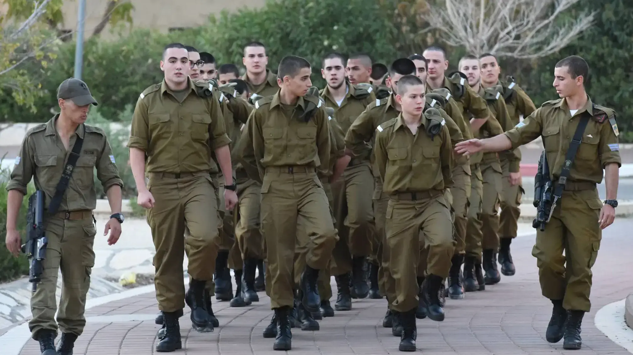טירוני חטיבת גולני ביום הראשון בבסיס רגבים, 27 בנובמבר 2016