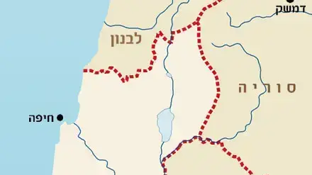 מפת רמת הגולן מפת רמת הגולן