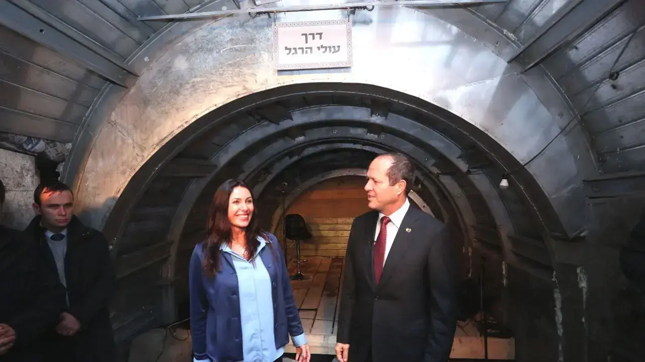 שרת התרבות והספורט מירי רגב בעיר דוד בירושלים, דצמבר 2016 שרת התרבות והספורט מירי רגב בעיר דוד בירושלים, דצמבר 2016