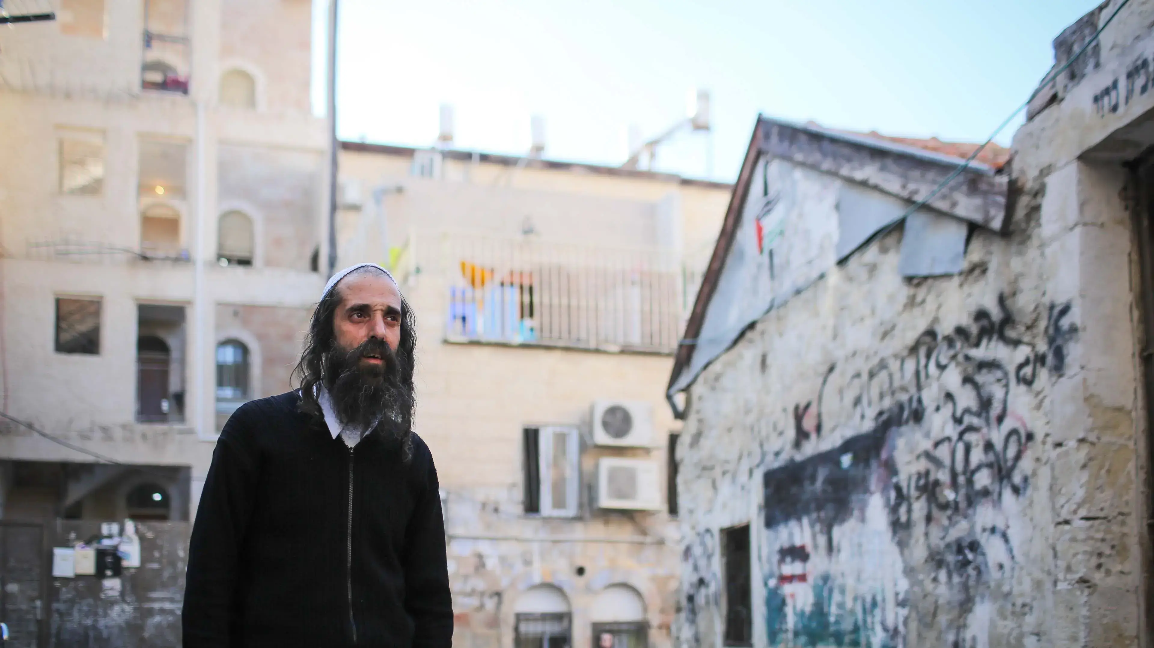 יואליש קרוייס תושב שכונת מאה שערים המכונה קצין המבצעים של העדה החרדית, ירושלים, 28 במרץ 2017 יואליש קרוייס תושב שכונת מאה שערים המכונה קצין המבצעים של העדה החרדית, ירושלים, 28 במרץ 2017