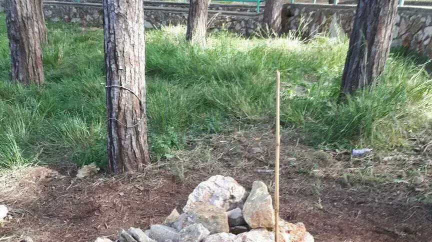 "מצבה" שהוקמה בחצר בית ספר עבור תלמיד שרבו איתו בקרית שמונה 30 במרץ 2017 "מצבה" שהוקמה בחצר בית ספר עבור תלמיד שרבו איתו בקרית שמונה 30 במרץ 2017