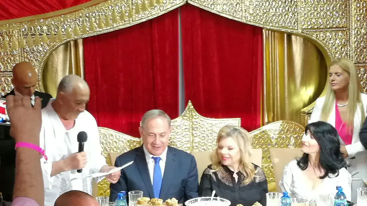 בנימין נתניהו במימונה בחדרה בנימין נתניהו במימונה בחדרה