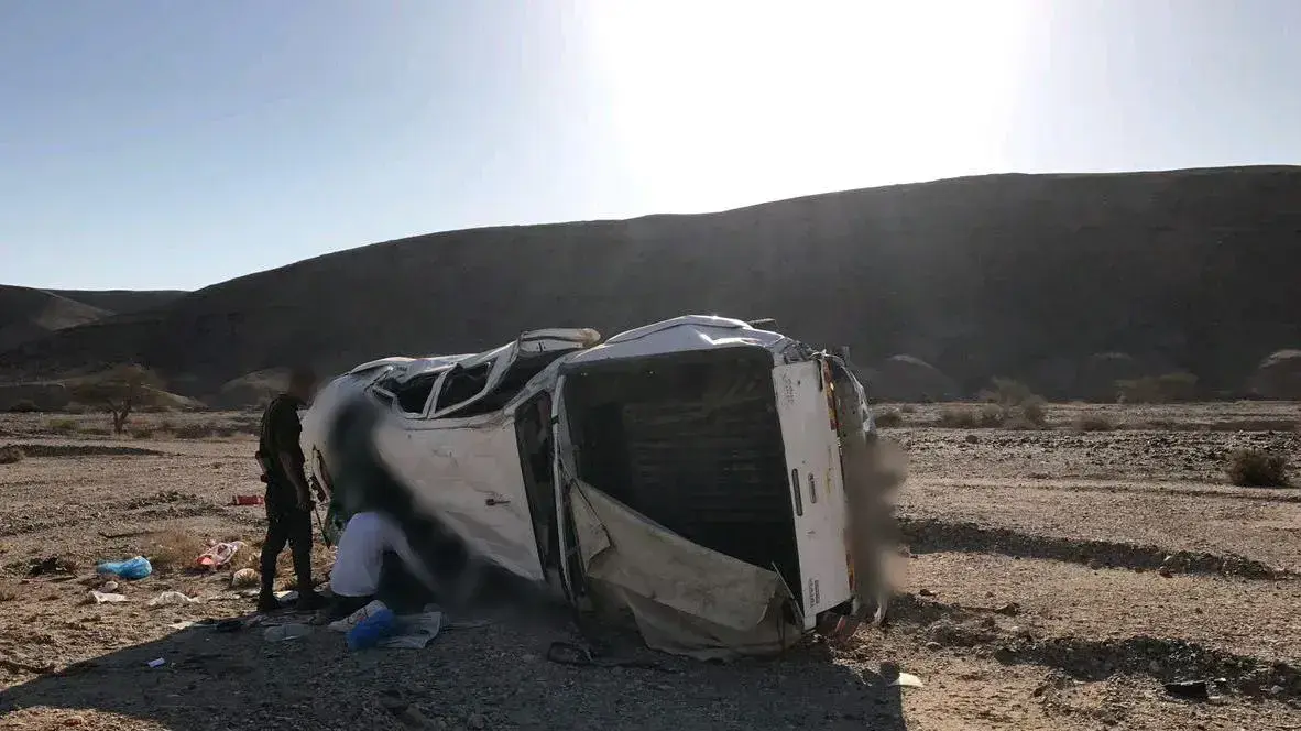 התאונה ליד מעלה עקרבים 7 במאי 2017 התאונה ליד מעלה עקרבים 7 במאי 2017