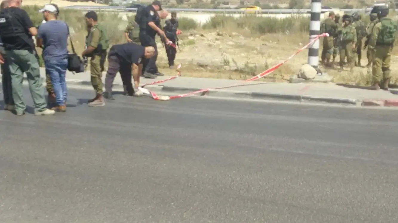 זירת ניסיון הפיגוע בצומת גוש עציון, 28 ביולי 2017 זירת ניסיון הפיגוע בצומת גוש עציון, 28 ביולי 2017
