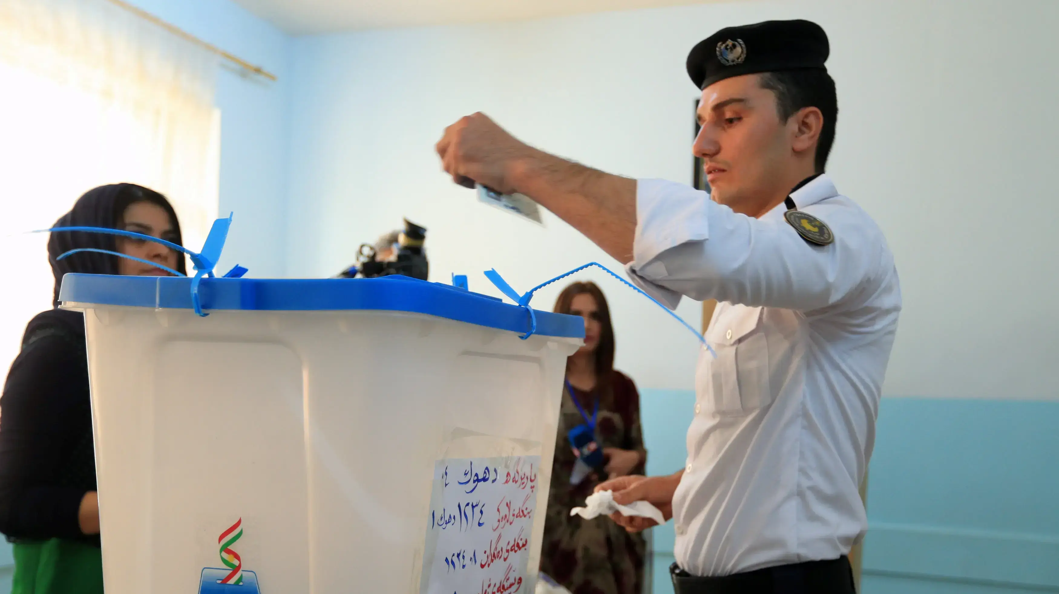 מצביעים במשאל העם של הכורדים 25 בספטמבר 2017