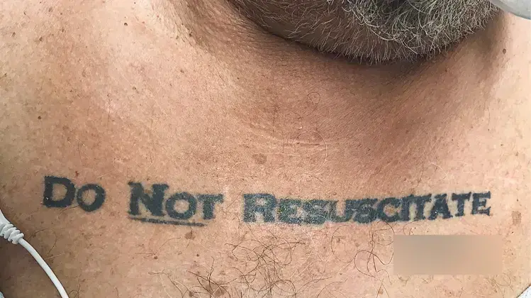"לא לערוך החייאה" "לא לערוך החייאה"