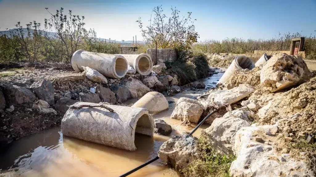 חסימת תוואי נחל סער, בצפון הגולן חסימת תוואי נחל סער, בצפון הגולן