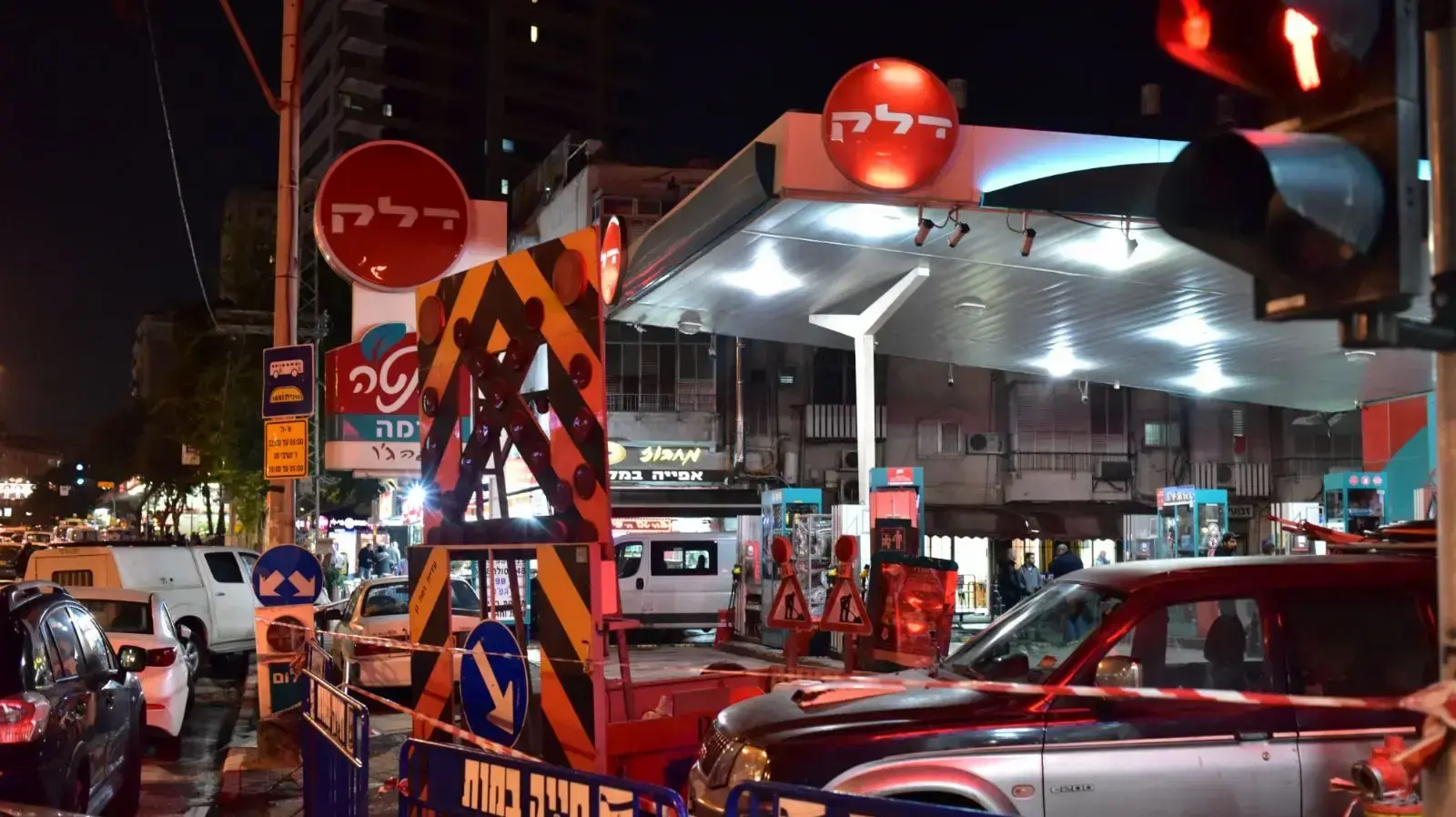 תחנת דלק ברמן גן, 7 בינואר 2018 תחנת דלק ברמן גן, 7 בינואר 2018