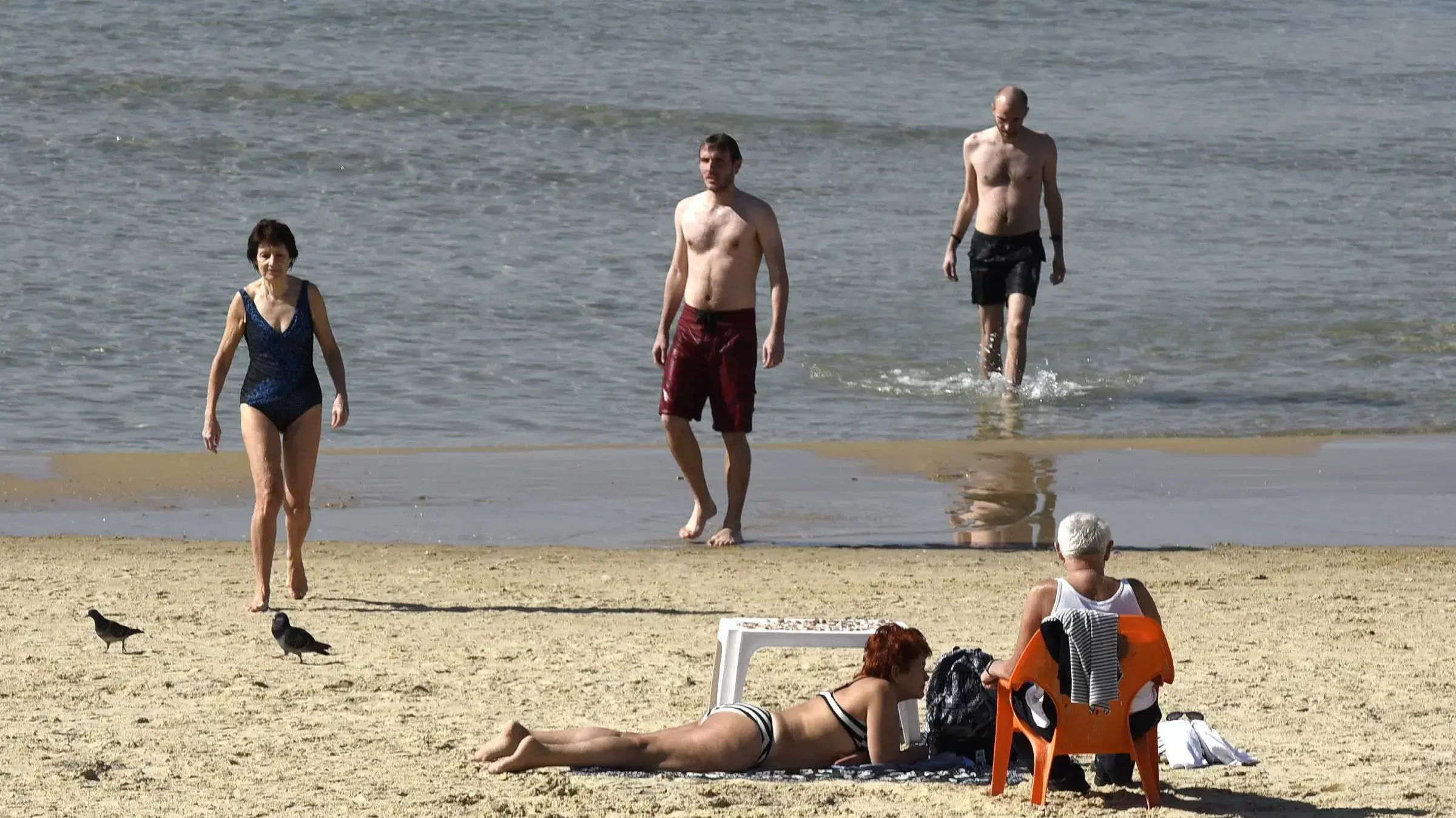 מזג אוויר קייצי בחופי תל אביב 4 פברואר 2018 מזג אוויר קייצי בחופי תל אביב 4 פברואר 2018
